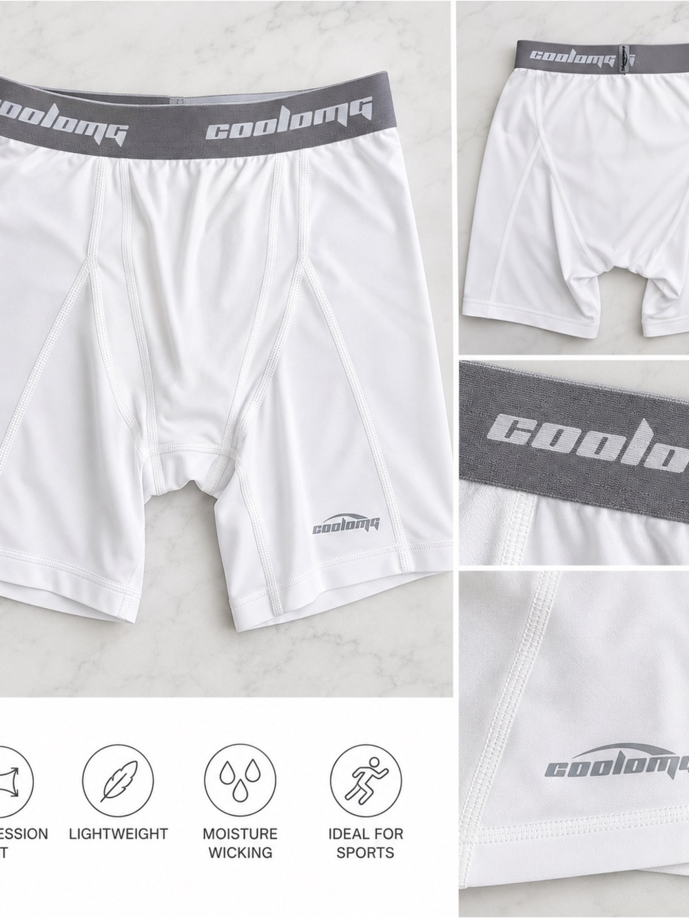CoolOMG high-quality athletic compression shorts